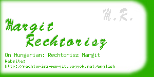 margit rechtorisz business card